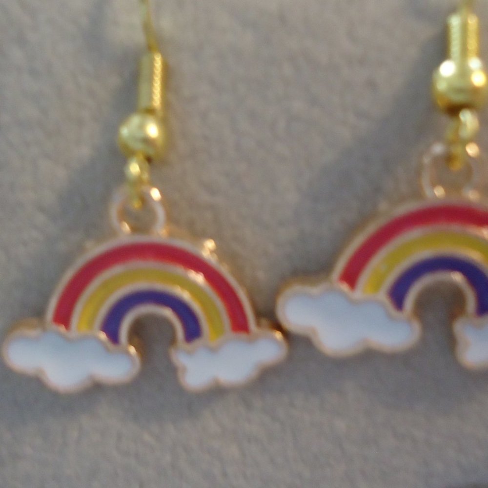 Hanging Rainbow Earrings - Picture 13 of 14